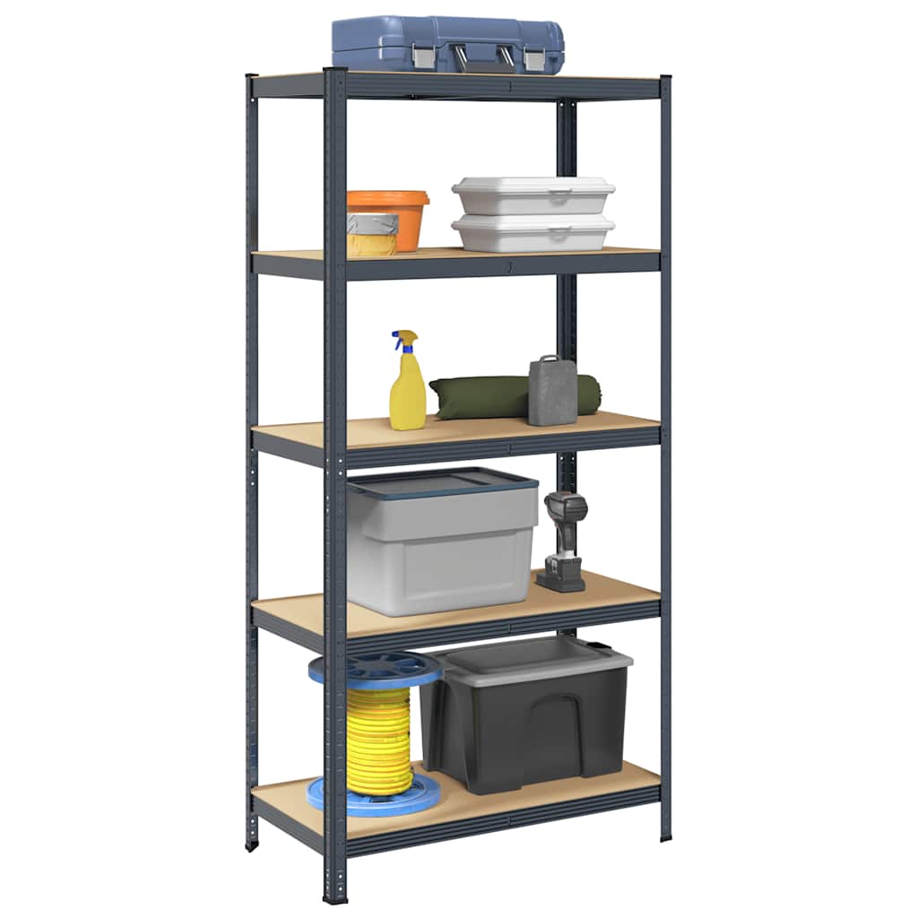 5-Layer Corner Shelf Steel&Engineered Wood