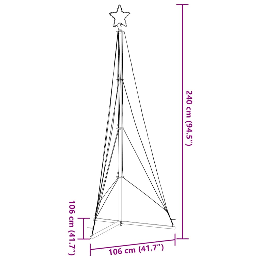 Led Christmas Tree 483 Leds