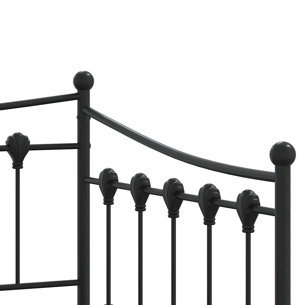 Daybed With Trundle Without Mattress 92X187 Cm Single Metal