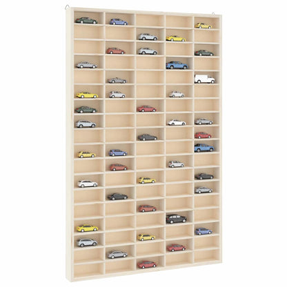 Wooden Collector's Display Case With 90 Compartments 50.5X4.5X79Cm