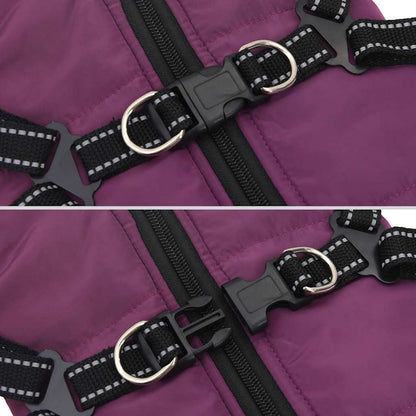 Dog Coat With Harness Waterproof Reflective S