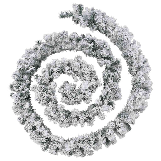 Christmas Garland With Led Lights Green Pvc