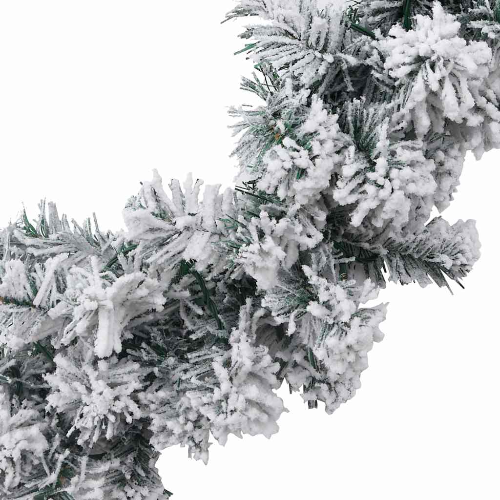 Christmas Garland With Led Lights Green Pvc