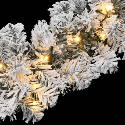Christmas Garland With Led Lights Green Pvc