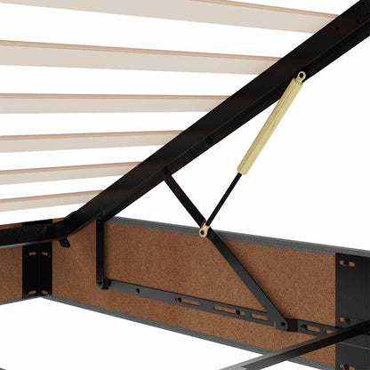 Ottoman Storage Bed Frame Without Mattress Double Fabric