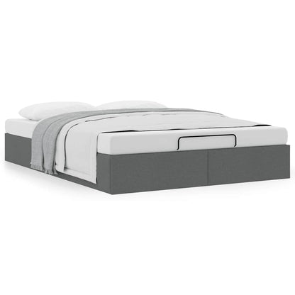 Ottoman Storage Bed Frame Without Mattress Double Fabric