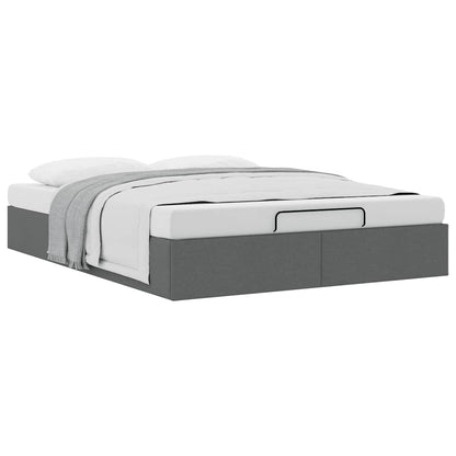 Ottoman Storage Bed Frame Without Mattress Double Fabric