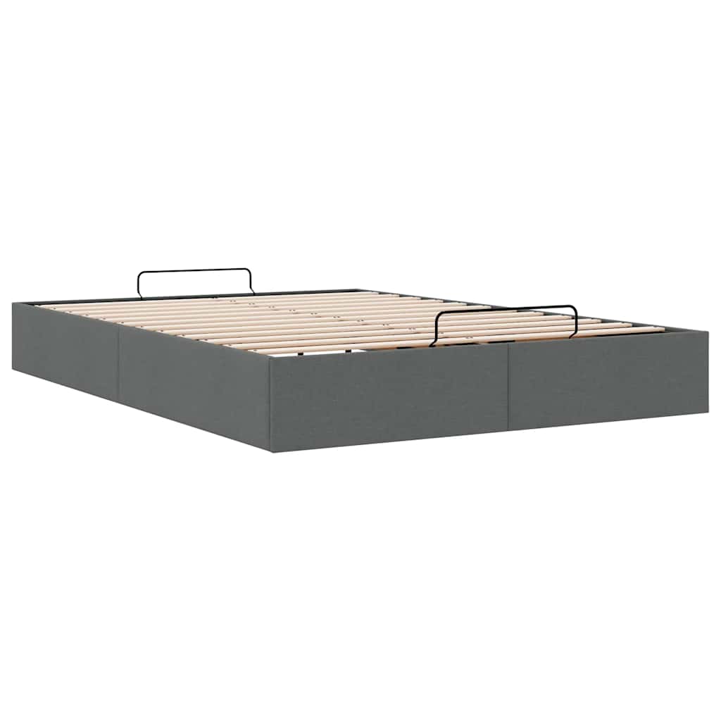 Ottoman Storage Bed Frame Without Mattress Double Fabric