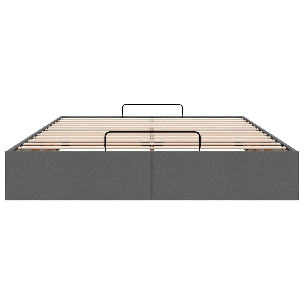 Ottoman Storage Bed Frame Without Mattress Double Fabric