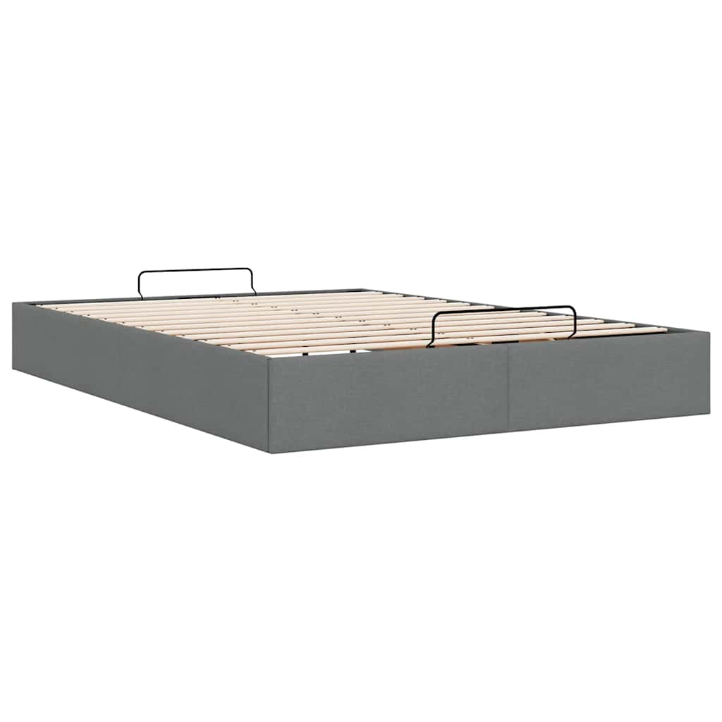 Ottoman Storage Bed Frame Without Mattress Double Fabric