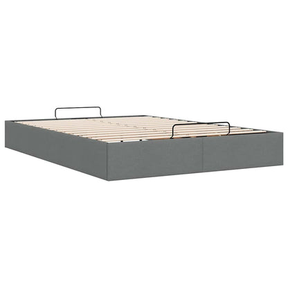Ottoman Storage Bed Frame Without Mattress Double Fabric