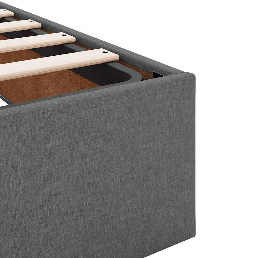 Ottoman Storage Bed Frame Without Mattress Double Fabric
