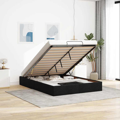 Ottoman Storage Bed Frame Without Mattress Double Fabric