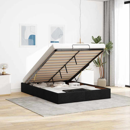 Ottoman Storage Bed Frame Without Mattress Double Fabric