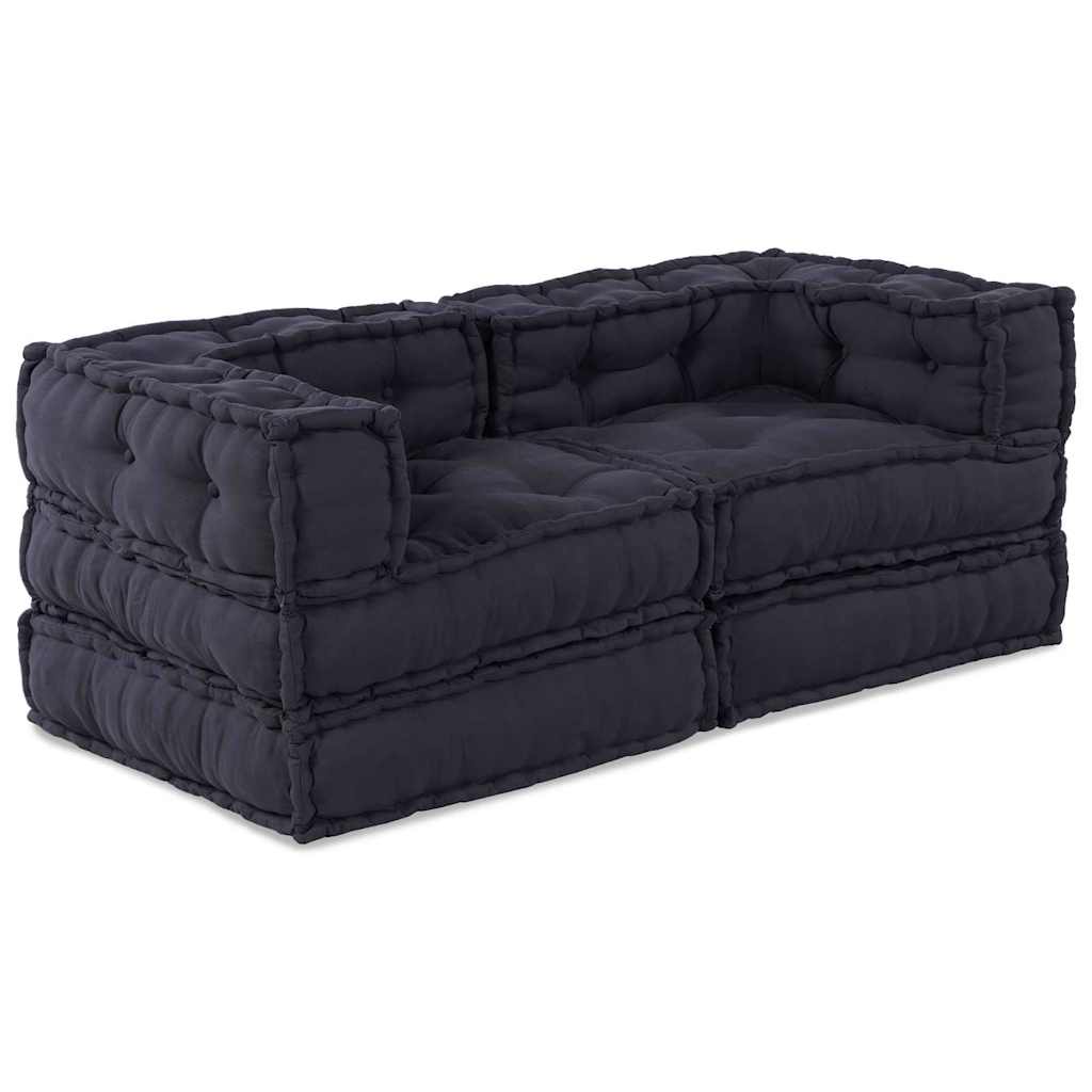 Modular Sofa Manual 2 Pcs 70 X 70 X 56 Cm Fabric
