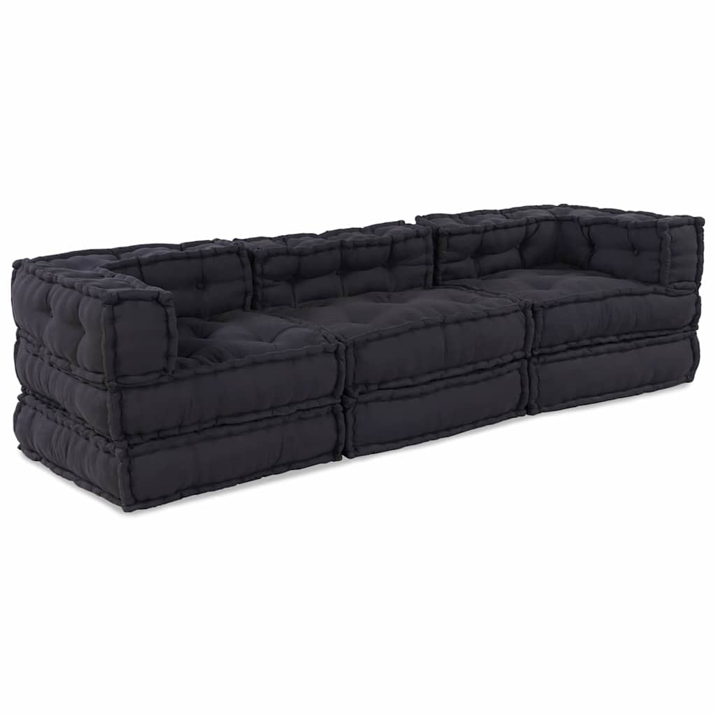 Modular Sofa Manual 2 Pcs 70 X 70 X 56 Cm Fabric
