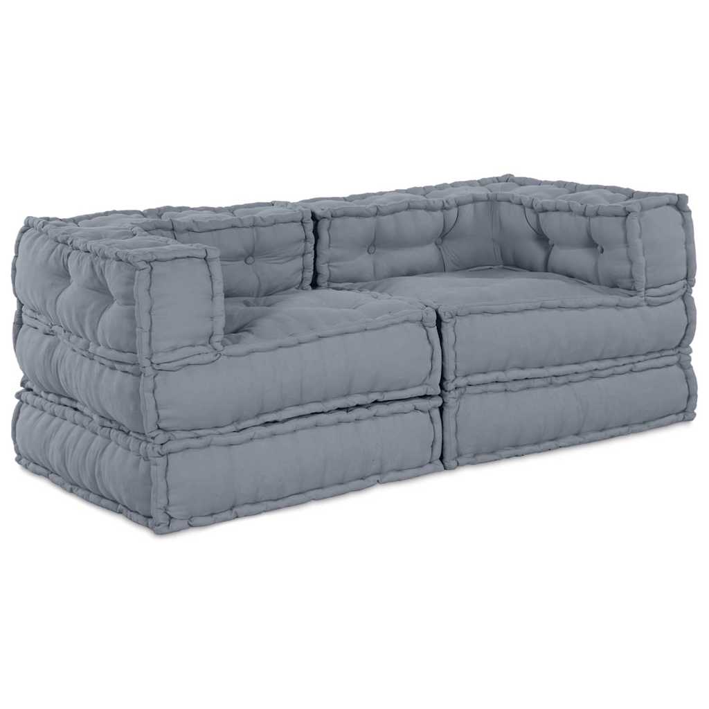 Modular Sofa Manual 2 Pcs 70 X 70 X 56 Cm Fabric