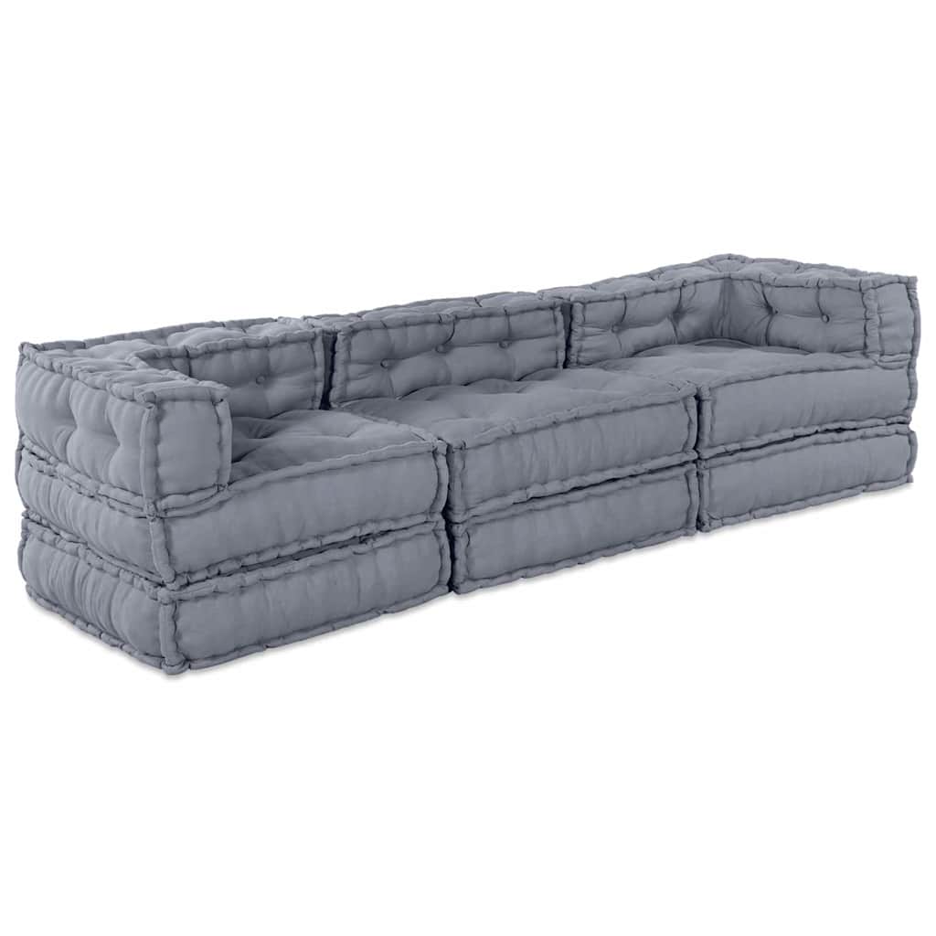 Modular Sofa Manual 2 Pcs 70 X 70 X 56 Cm Fabric