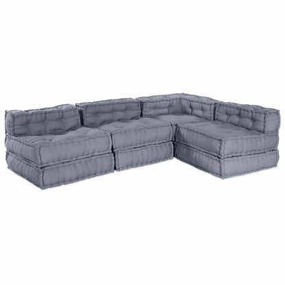 Modular Sofa Manual 2 Pcs 70 X 70 X 56 Cm Fabric
