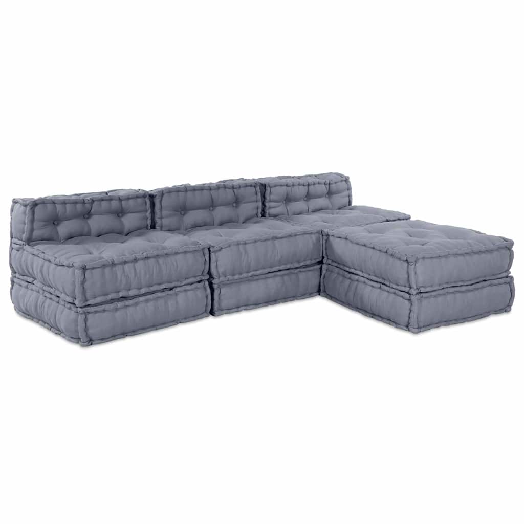Modular Sofa Manual 2 Pcs 70 X 70 X 56 Cm Fabric