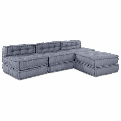 Modular Sofa Manual 2 Pcs 70 X 70 X 56 Cm Fabric