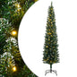 Artificial Slim Christmas Tree With Stand Green Pvc