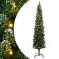 Artificial Slim Christmas Tree With Stand Green Pvc