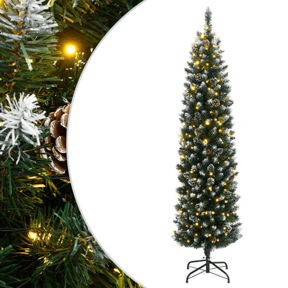Artificial Slim Christmas Tree With Stand Pvc