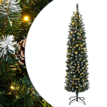 Artificial Slim Christmas Tree With Stand Pvc