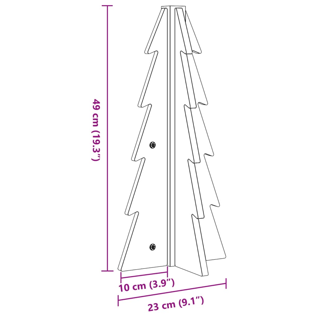 Wooden Christmas Tree For Decoration Solid Wood Pine