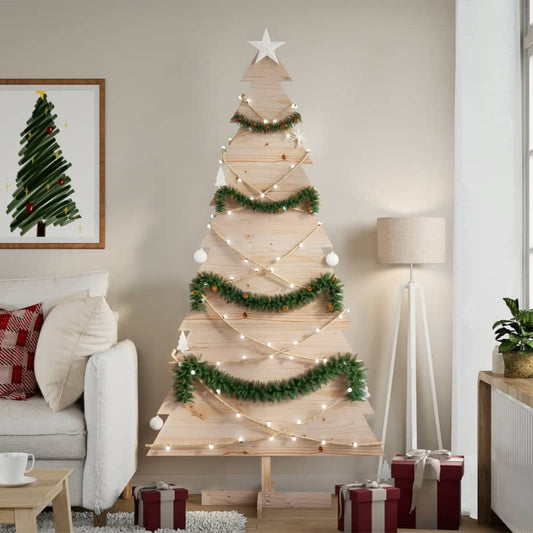 Wooden Christmas Tree For Decoration Solid Wood Pine