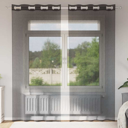 Voile Curtains 2 Pcs