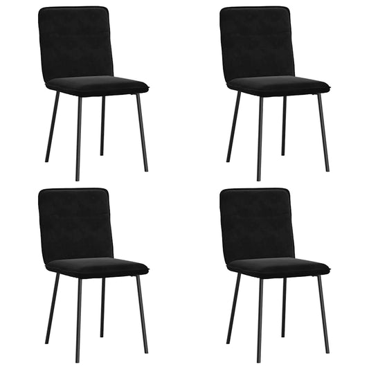 Dining Chairs 4 Pcs Velvet