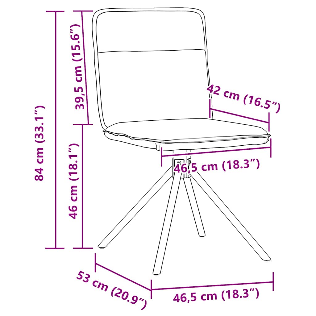 Dining Chairs 4 Pcs Fabric