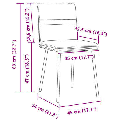 Dining Chairs 4 Pcs Velvet