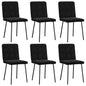 Dining Chairs 6 Pcs Velvet