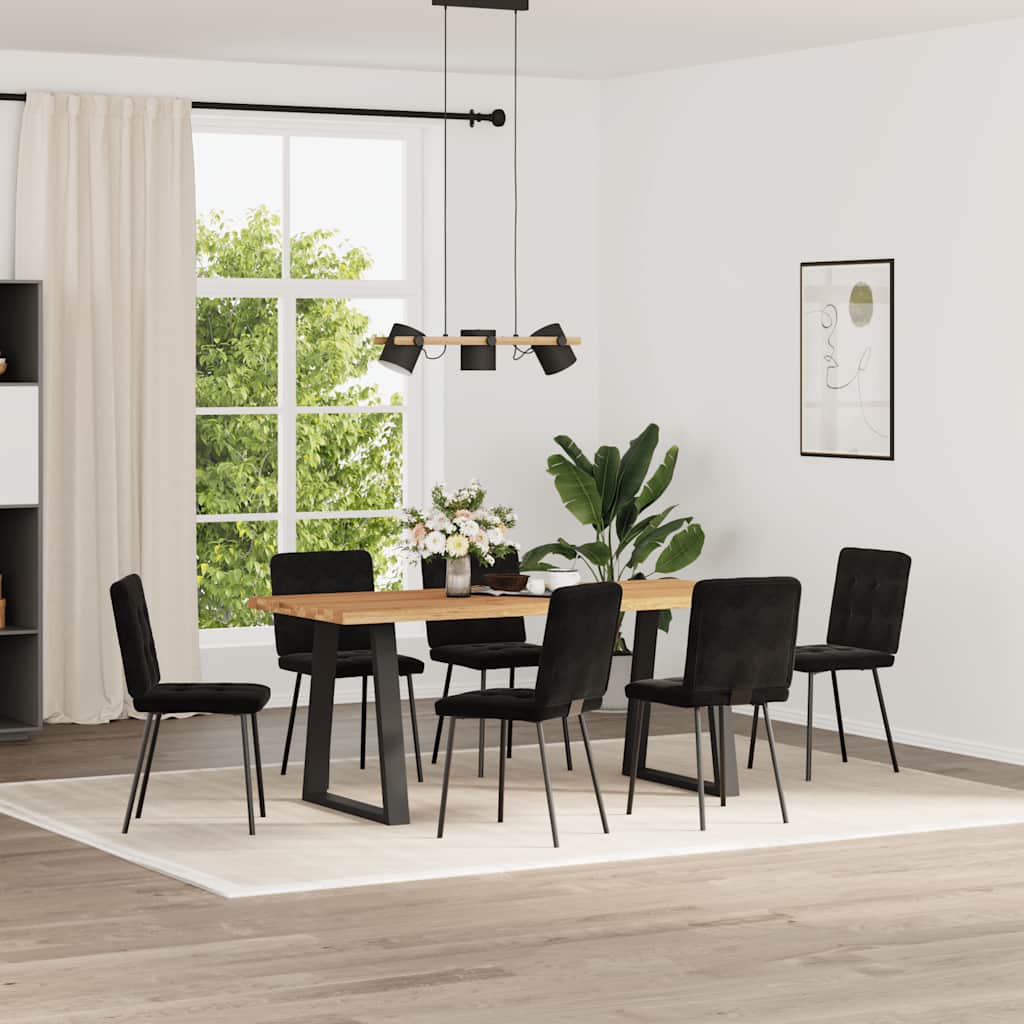 Dining Chairs 6 Pcs Velvet