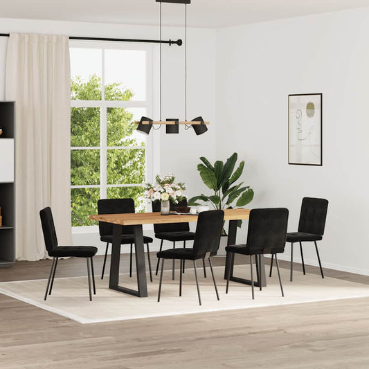 Dining Chairs 6 Pcs Velvet