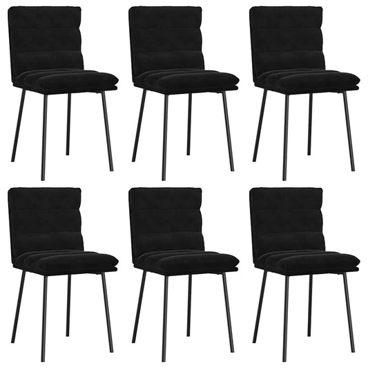 Dining Chairs 6 Pcs Velvet