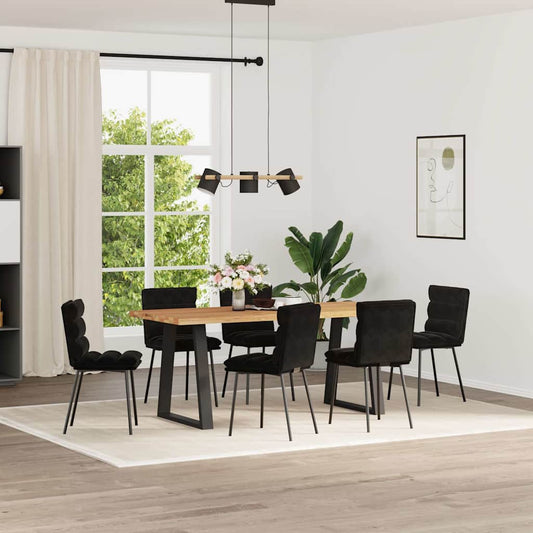 Dining Chairs 6 Pcs Velvet