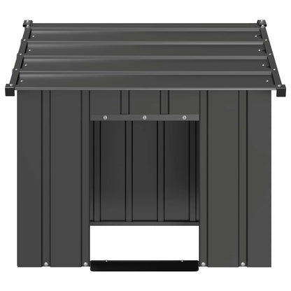 Dog House With Roof Galvanised Steel