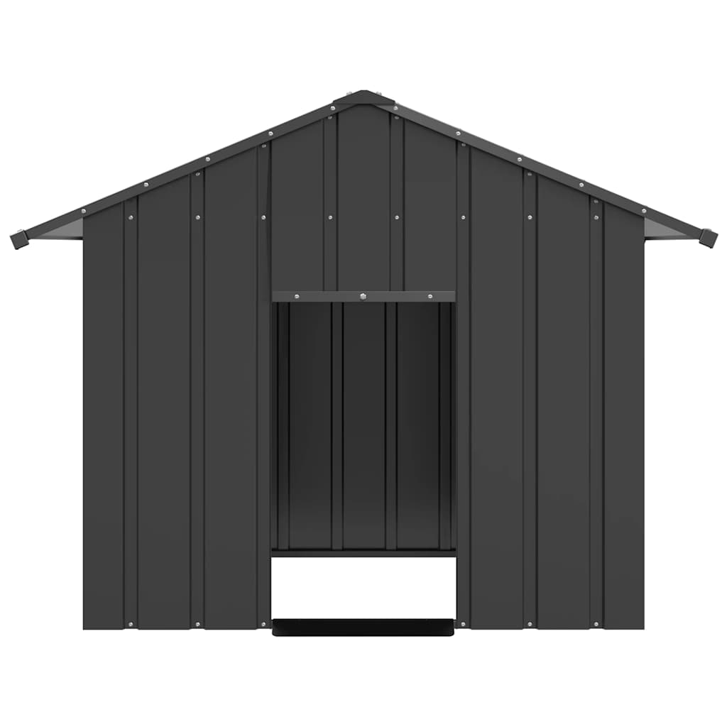 Dog House With Roof Galvanised Steel