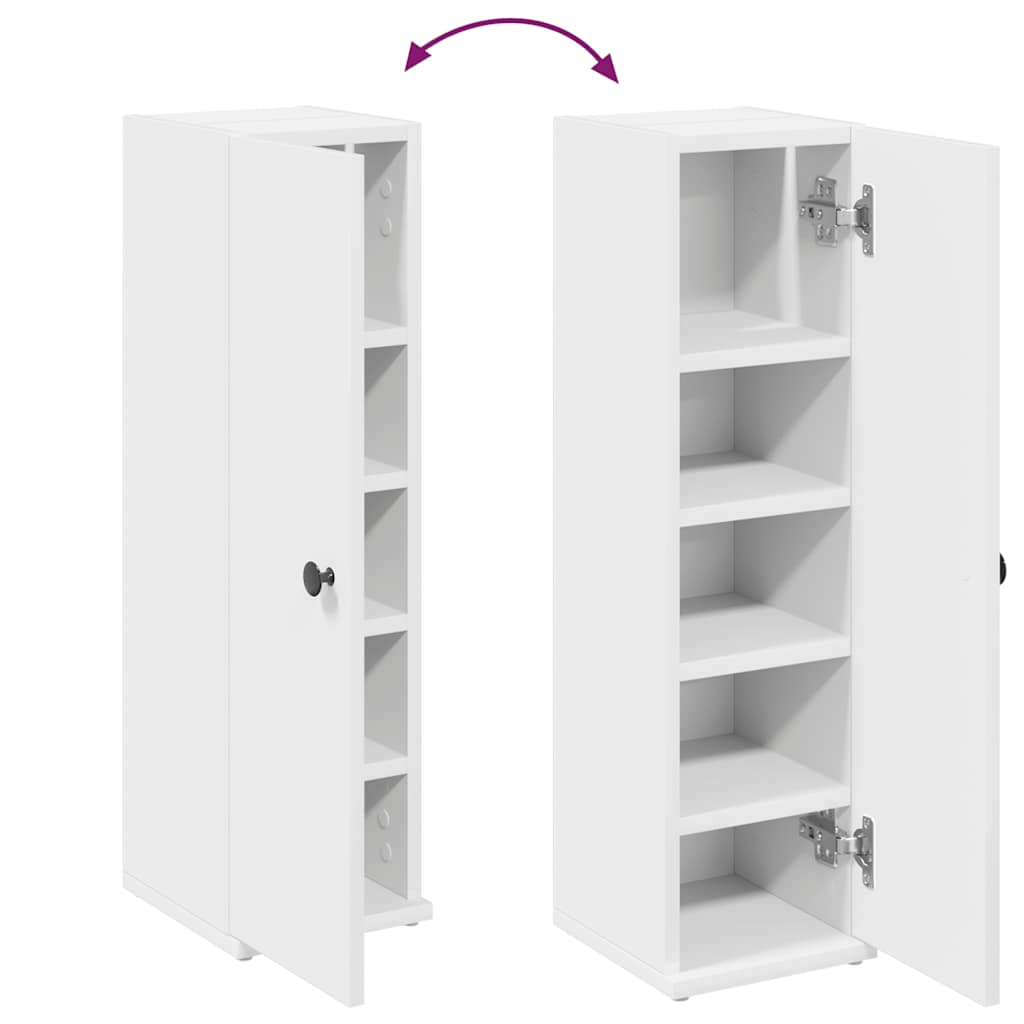 Bathroom Cabinet With Roll Holder 20.5X22X72 Cm
