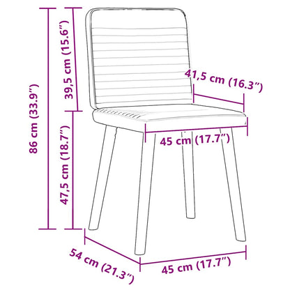 Dining Chairs 2 Pcs Fabric