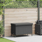 Garden Storage Box With Wheels Poly Rattan
