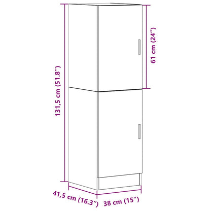 Kitchen Cabinet 38X41,5X131,5 Cm Engineered Wood