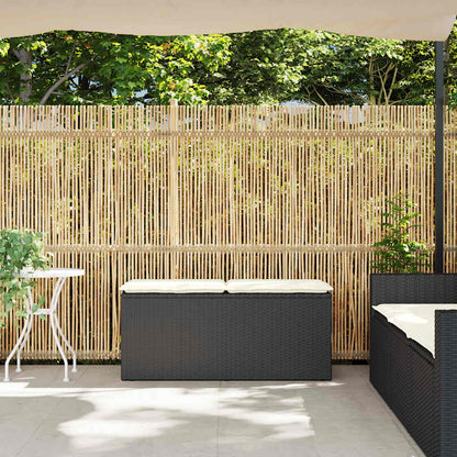 Garden Bench With Cushion 110X40X44 Cm Poly Rattan