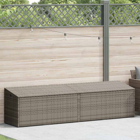 Garden Storage Box Poly Rattan