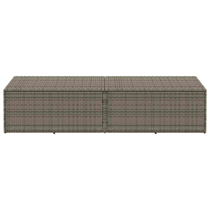 Garden Storage Box Poly Rattan