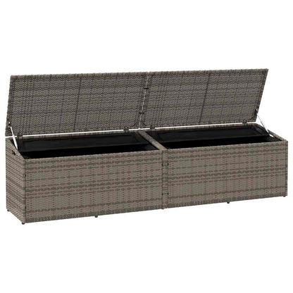 Garden Storage Box Poly Rattan